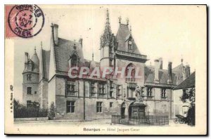 Postcard Old BEURGES Hotel Jacques Coeur