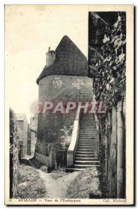Old Postcard Avallon Tower Escharguet
