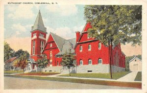 COBLESKILL, NY New York   METHODIST CHURCH   Schoharie County   1925 Postcard