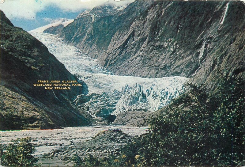 New Zealand Postcard Westland National Park Franz Josef Glacier