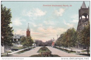 Illinois Peoria Hamilton Boulevard 1912