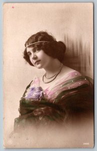 1916  Young Girl  WW1  Era  Edinburgh Scotland  Postcard