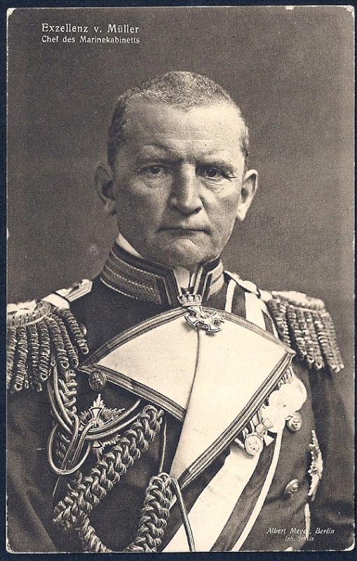 Georg Alexander von MÃ¼ller Naval Cabinet Chief unused c1915