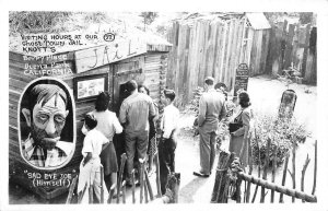 RPPC Sad Eye Joe KNOTT'S BERRY PLACE Ghost Town Jail c1940s Vintage Postcard