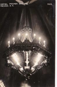 Mexico City Hotel Posada Del Sol Chandelier Real Photo