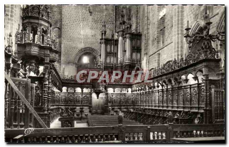 Postcard Modern Saint-Bertrand-de-Comminges The Organs Inside the cathedral