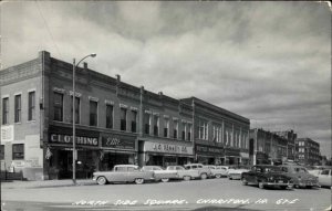 Chariton IA North Side Square Cars Store JC PENNEY Real Photo Postcard