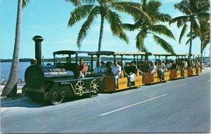 postcard FL Key West Passenger Conch Tour Train