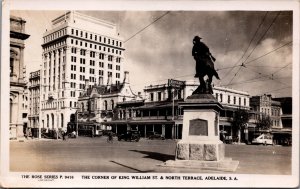 Australia The Corner Of King William Street Adelaide South Australia RPPC 09.98