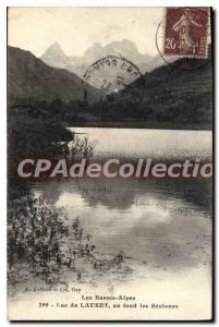 Postcard The Old Lower Alps Lake Lauzet in the background S?olanes