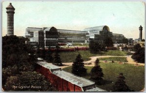 The Crystal Palace London England Grounds and Buildings Trails Postcard