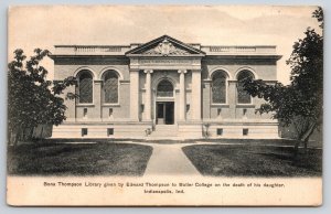 Indianapolis Indiana~Butler College~Bona Thompson Library~c1905 B&W Postcard