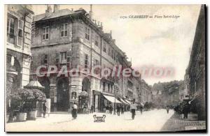 Old Postcard Chambery Place Saint Leger