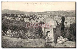 Old Postcard Panorama of Fez took Riviera Fort Bordonneau