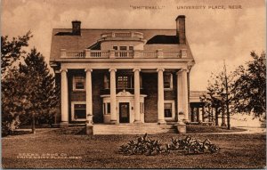 Vtg University Place Nebraska NE Whitehall 1910s Old View Postcard