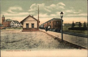 Alton New Hampshire NH Train Station Depot 1910s Postcard