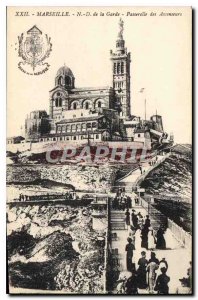 Old Postcard Marseille ND Guard Gateway lifts