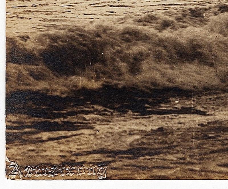 1917-1930 RPPC USA Breaking Waves Sea Ocean Surf Armstrong Real Photo Postcard