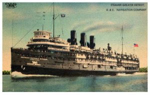 Steamer Greater Detroit , D & C Navigation Co.