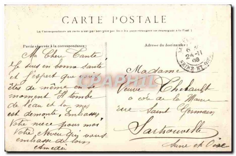 Old Postcard Saint Malo to Cannetons Mare Children