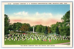 c1930's National Cemetery US Veterans Administration Home Tennessee TN Postcard