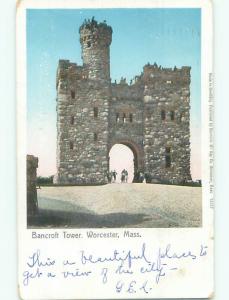 Pre-1907 BANCROFT TOWER Worcester Massachusetts MA n5784
