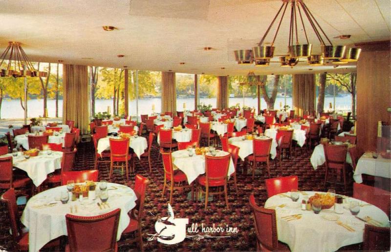 Richland Michigan Gull Harbor Inn Interior Vintage Postcard K38225