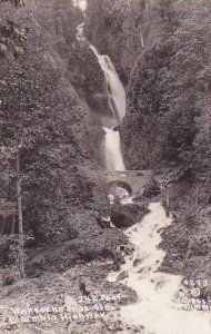 Oklahoma Wahkeena Falls Columbia River Highway Real Photo RPPC