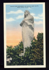 Rock River Valley, Illinois/IL Postcard, Black Hawk Monument, Eagle's Nest Bluff