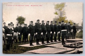 J90/ Milwaukee Wisconsin Postcard c1910 Soldiers Home Burial 620