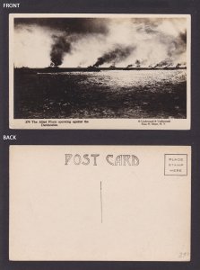 UNITED STATES, Postcard, The Allied Fleets operating against the Dardanelles WWI