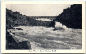 Postcard - Giant Wave in Lower Niagara Rapids