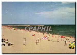 Postcard Modern Valras Beach Beach and Jetee