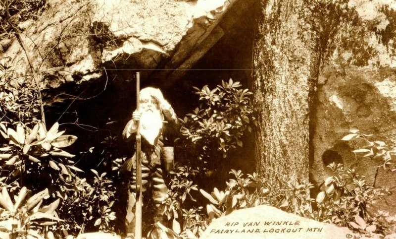 Vintage RPPC Rip Van Winkle, Look Out Mountain, TN Lot of 2 Postcards P2 