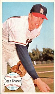 1964 Topps Baseball Card Dean Chance Los Angeles Dodgers sk0568a