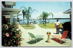 Clearwater Beach~Gazing Ball Tween Lawn Chairs~Pelican Yard Ornaments~Cove Apts