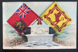 Mint England Picture Postcard Greetings Across The sea