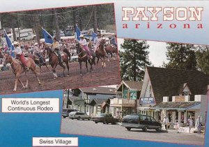 Arizona Payson Worlds Longest Continuous Rodeo Swiss Village