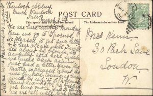 Antique 1905 PC Much Wenlock Shropshire Guildhall