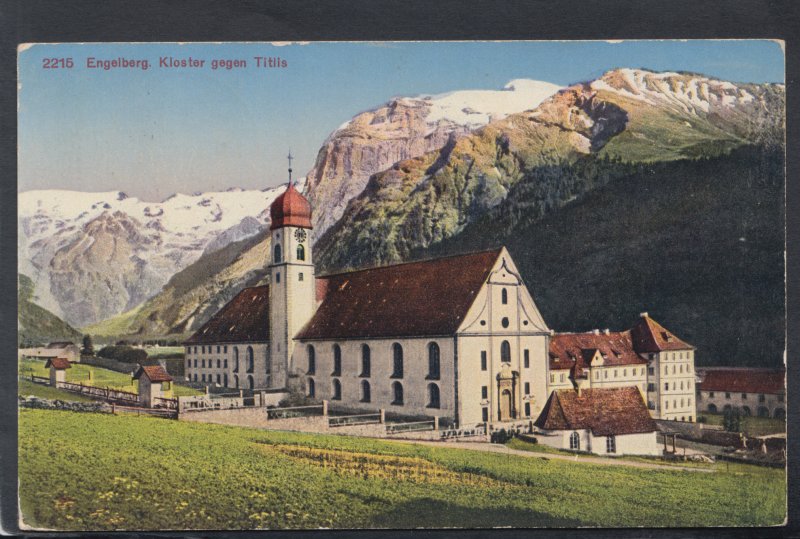 Switzerland Postcard - Engelberg, Kloster Gegen Titlis  HM343