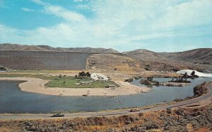 Idaho ID   LUCKY PEAK DAM  Picnic & Swimming Area  BIRD'S EYE VIEW   Postcard