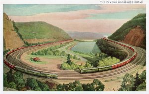 12470 The Famous Horseshoe Curve, Pennsylvania Railroad