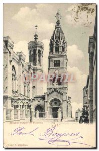 Old Postcard Lyon Former chapel of Fourviere