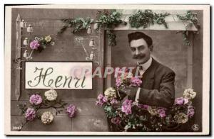 Postcard Old Henry Surname