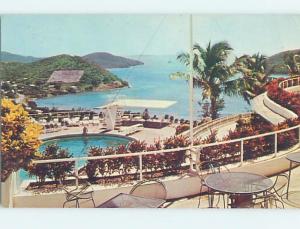 Pre-1980 SWIMMING POOL AT HILTON HOTEL St. Thomas Us Virgin Islands USVI F4470