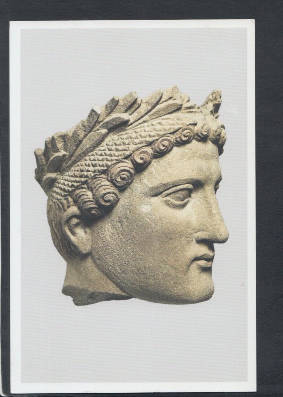 Cyprus Postcard - Limestone Head of Wreathed Young Man, Cypro-Classical RR6788