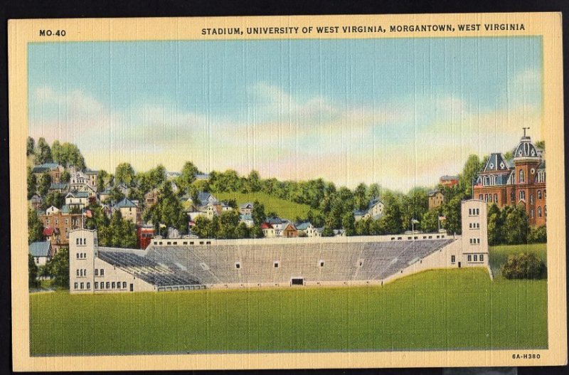 West Virginia ~ Stadium University of West Virginia MORGANTOWN - LINEN