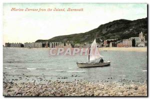 Old Postcard From The Island Marine terraoe Barmouth