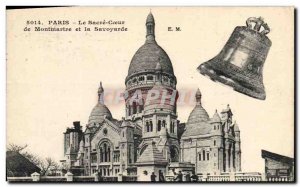 Old Postcard Bell Paris The Sacre Coeur of Montmartre and Savoyard