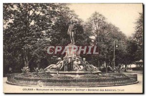 Old Postcard Colmar Monument of Admiral Bruat Colmar denkmal Admirals Sruat